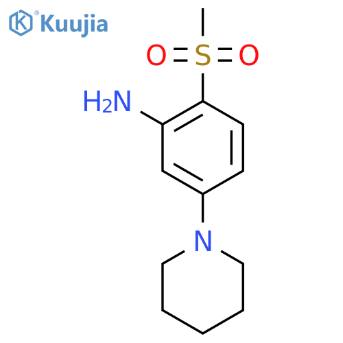 2-Methylsulfonyl-5-(piperidin-1-yl)aniline structure
