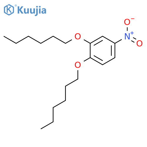 Benzene, 1,2-bis(hexyloxy)-4-nitro- structure