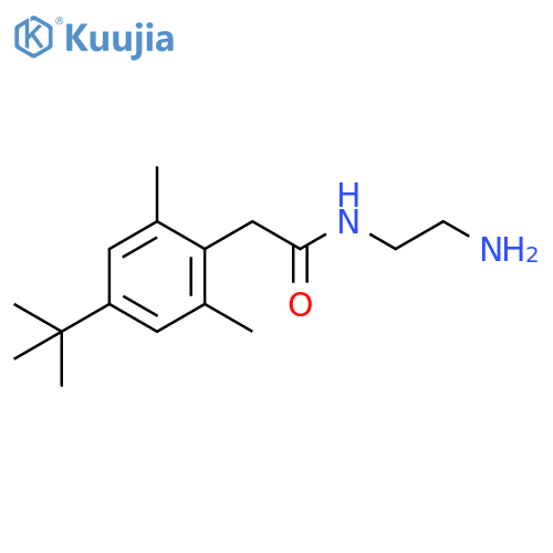 N-(2-Aminoethyl)-4-(1,1-dimethylethyl)-2,6-dimethylbenzeneacetamide structure