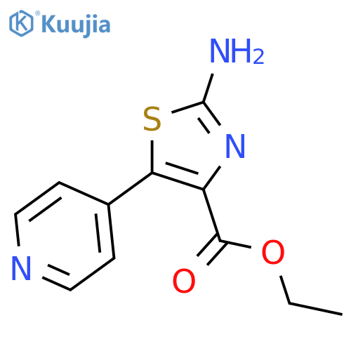 ethyl 2-amino-5-(pyridin-4-yl)-1,3-thiazole-4-carboxylate structure