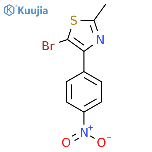 5-Bromo-2-methyl-4-(4-nitrophenyl)-1,3-thiazole structure