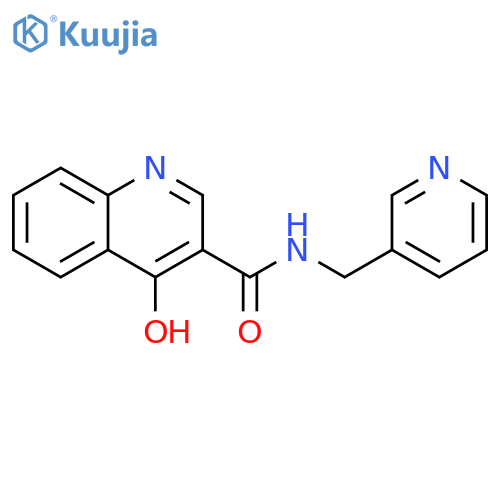 4-hydroxy-N-(pyridin-3-yl)methylquinoline-3-carboxamide structure