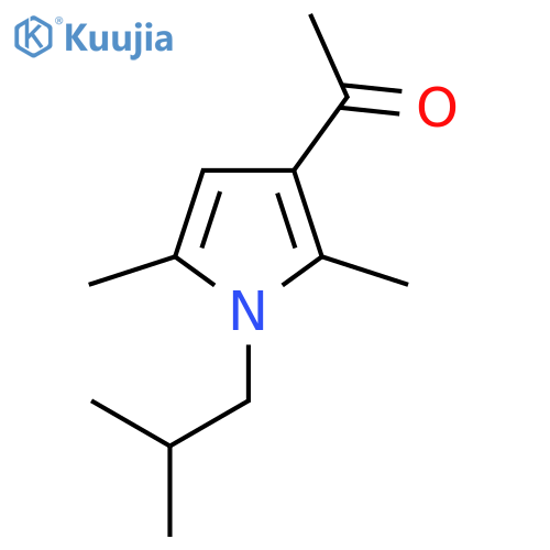 1-2,5-dimethyl-1-(2-methylpropyl)-1H-pyrrol-3-ylethan-1-one structure