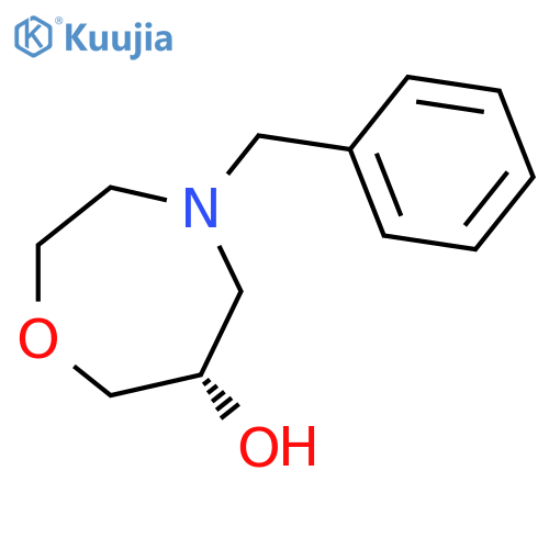(6S)-4-benzyl-1,4-oxazepan-6-ol structure