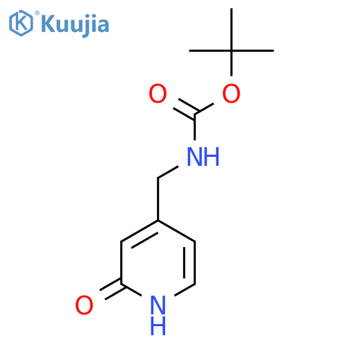 tert-butyl N-[(2-oxo-1,2-dihydropyridin-4-yl)methyl]carbamate structure