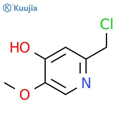 2-(chloromethyl)-5-methoxy-4-pyridinol structure