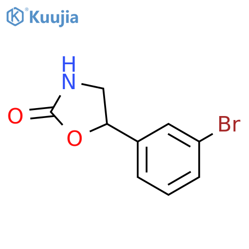 5-(3-bromophenyl)oxazolidin-2-one structure