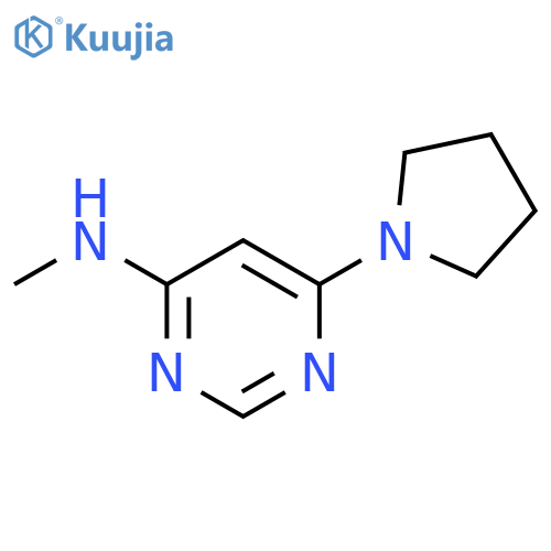 N-methyl-6-(pyrrolidin-1-yl)pyrimidin-4-amine structure