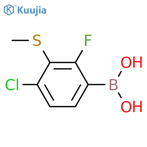 4-chloro-2-fluoro-3-methylthiophenylboronic acid structure