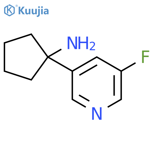 1-(5-fluoropyridin-3-yl)cyclopentan-1-amine structure