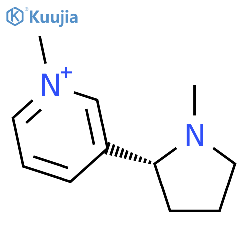 Pyridinium,1-methyl-3-(1-methyl-2-pyrrolidinyl)-, (R)- (9CI) structure