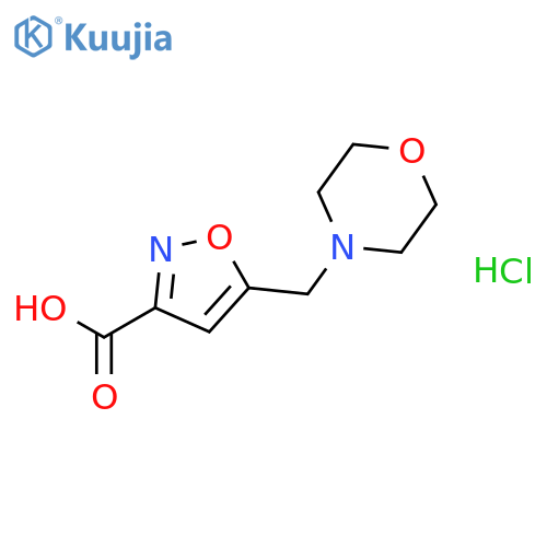 5-(Morpholin-4-ylmethyl)isoxazole-3-carboxylic Acid Hydrochloride structure