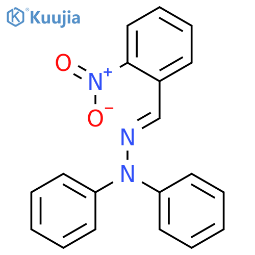 Benzaldehyde, nitro-, diphenylhydrazone structure