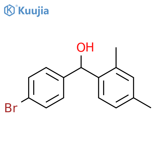 (4-bromophenyl)-(2,4-dimethylphenyl)methanol structure