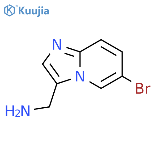 {6-Bromoimidazo[1,2-a]pyridin-3-yl}methanamine structure