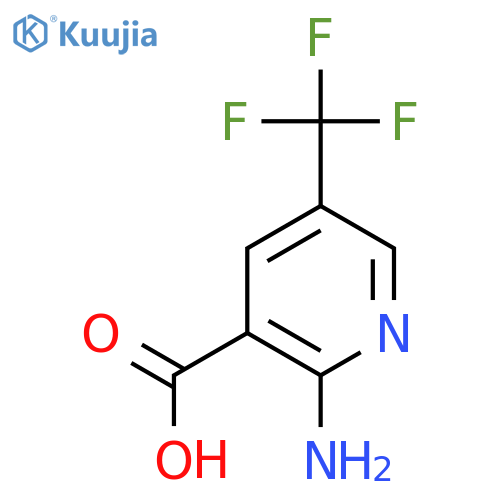 2-Amino-5-(trifluoromethyl)nicotinic acid structure