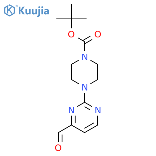 tert-Butyl 4-(4-formylpyrimidin-2-yl)piperazine-1-carboxylate structure