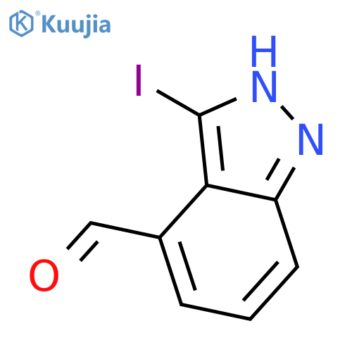3-IODO-1H-INDAZOLE-4-CARBALDEHYDE structure