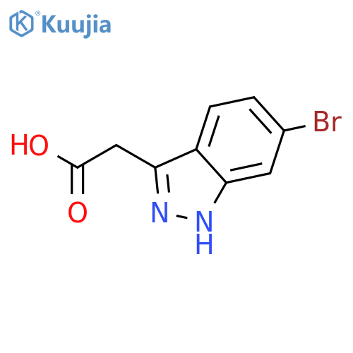2-(6-Bromo-1H-indazol-3-yl)acetic acid structure