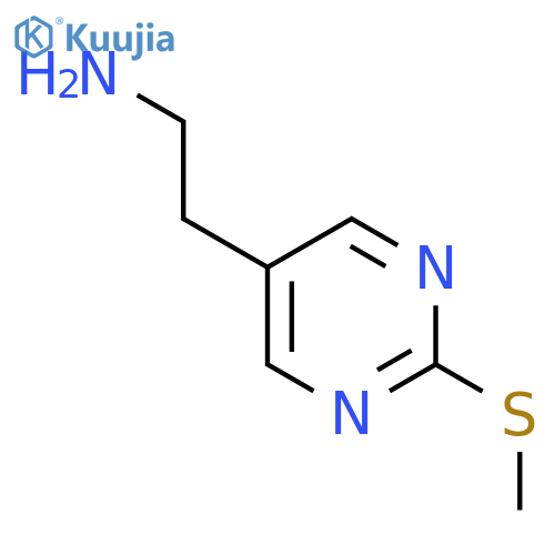 2-[2-(Methylsulfanyl)pyrimidin-5-YL]ethan-1-amine structure