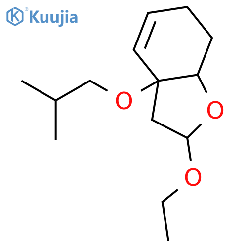 Benzofuran, 2-ethoxy-2,3,3a,6,7,7a-hexahydro-3a-(2-methylpropoxy)- structure