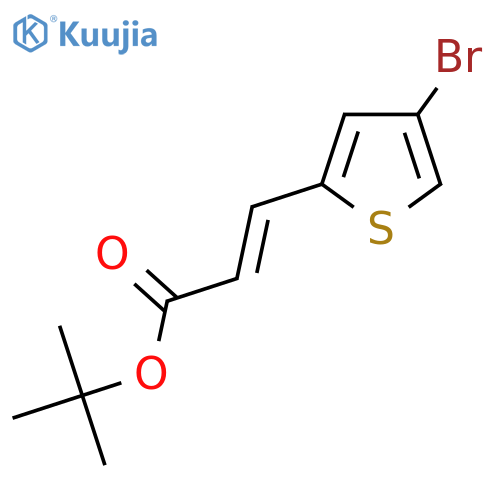 tert-butyl (2E)-3-(4-bromothiophen-2-yl)prop-2-enoate structure