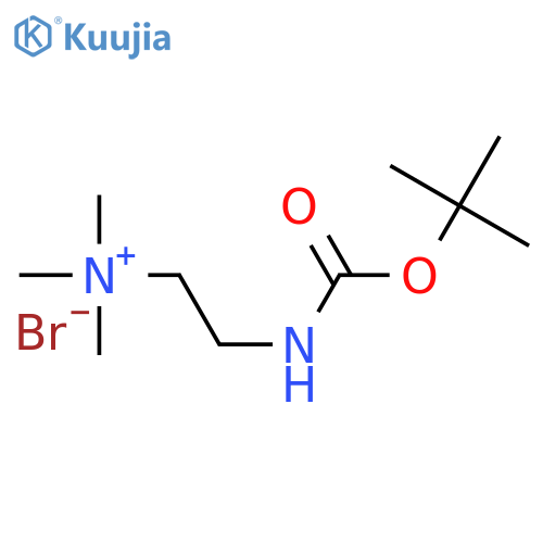 TRIMETHYL (2-N-T-BUTOXYCARBONYLAMINO)ETHYLAMMONIUM BROMIDE structure