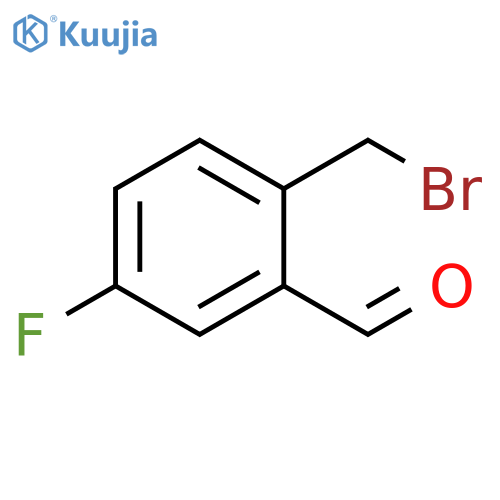 2-(Bromomethyl)-5-fluorobenzaldehyde structure