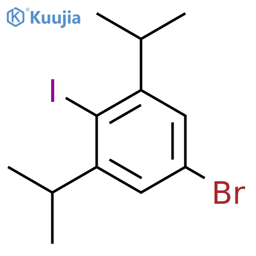 5-Bromo-2-iodo-1,3-diisopropylbenzene structure