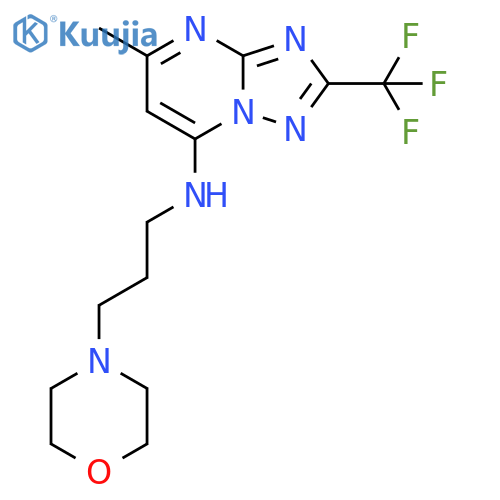 5-methyl-N-3-(morpholin-4-yl)propyl-2-(trifluoromethyl)-1,2,4triazolo1,5-apyrimidin-7-amine structure