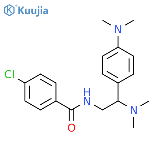 4-chloro-N-2-(dimethylamino)-2-4-(dimethylamino)phenylethylbenzamide structure