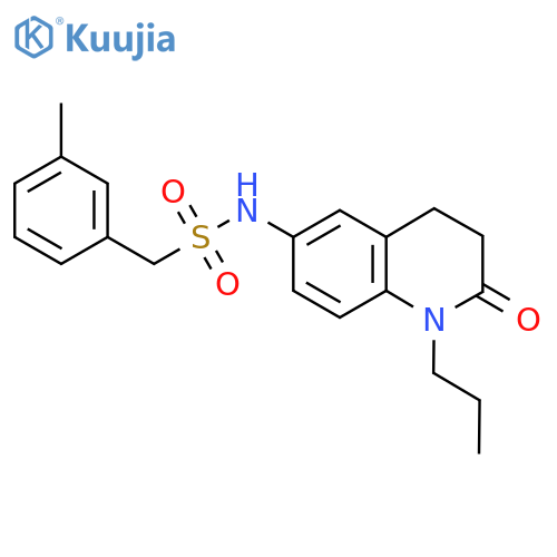 1-(3-methylphenyl)-N-(2-oxo-1-propyl-1,2,3,4-tetrahydroquinolin-6-yl)methanesulfonamide structure