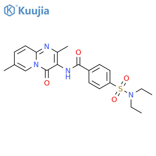 4-(diethylsulfamoyl)-N-{2,7-dimethyl-4-oxo-4H-pyrido1,2-apyrimidin-3-yl}benzamide structure