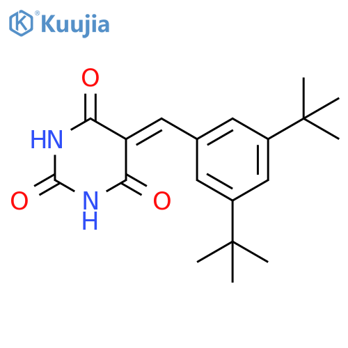 5-(3,5-di-tert-butylphenyl)methylidene-1,3-diazinane-2,4,6-trione structure