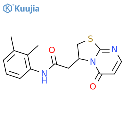 N-(2,3-dimethylphenyl)-2-{5-oxo-2H,3H,5H-1,3thiazolo3,2-apyrimidin-3-yl}acetamide structure