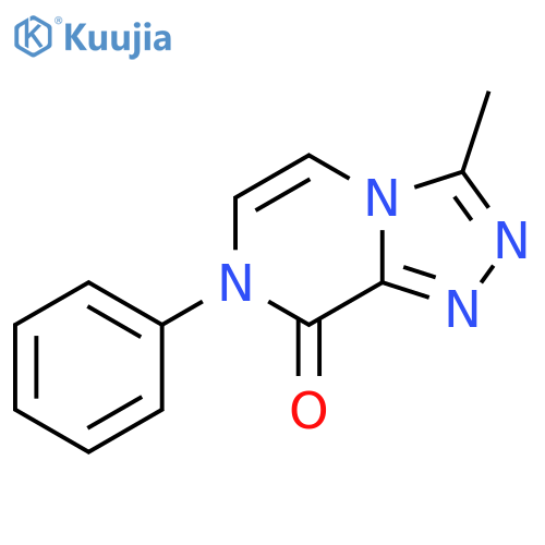 3-methyl-7-phenyl-7H,8H-1,2,4triazolo4,3-apyrazin-8-one structure