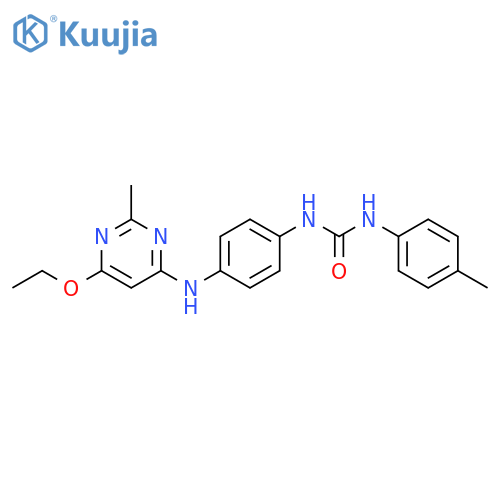 3-{4-(6-ethoxy-2-methylpyrimidin-4-yl)aminophenyl}-1-(4-methylphenyl)urea structure