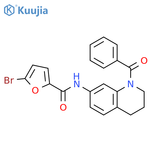 N-(1-benzoyl-1,2,3,4-tetrahydroquinolin-7-yl)-5-bromofuran-2-carboxamide structure
