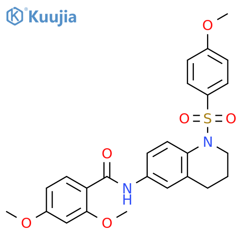 2,4-dimethoxy-N-1-(4-methoxybenzenesulfonyl)-1,2,3,4-tetrahydroquinolin-6-ylbenzamide structure