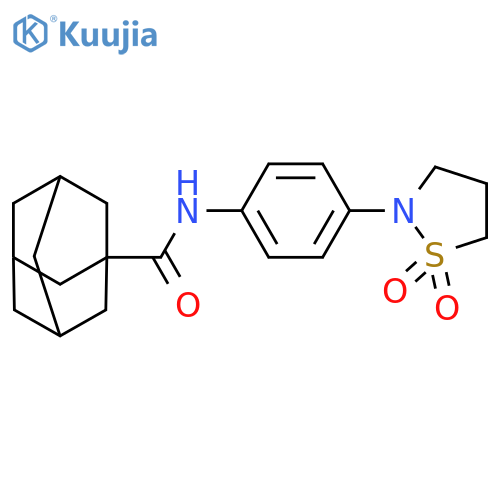 N-4-(1,1-dioxo-1lambda6,2-thiazolidin-2-yl)phenyladamantane-1-carboxamide structure