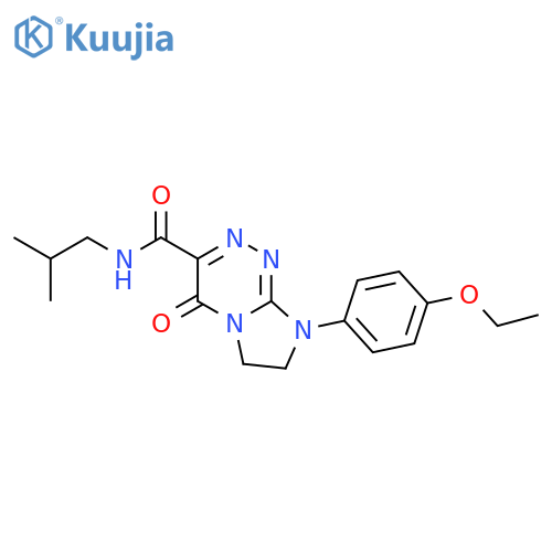 8-(4-ethoxyphenyl)-N-(2-methylpropyl)-4-oxo-4H,6H,7H,8H-imidazo2,1-c1,2,4triazine-3-carboxamide structure