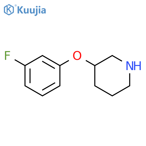 3-(3-FLUOROPHENOXY)PIPERIDINE structure