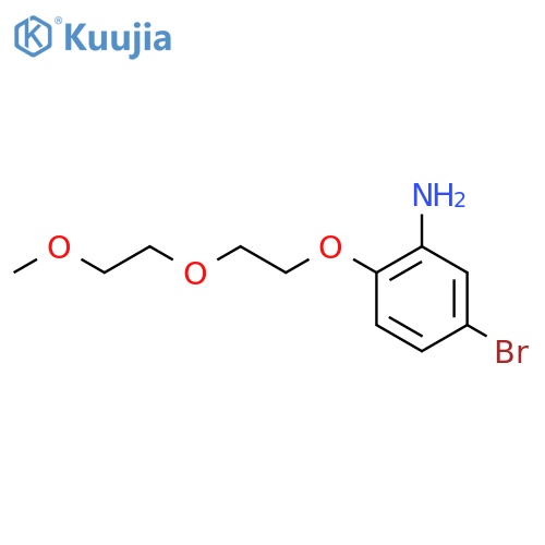 5-Bromo-2-[2-(2-methoxyethoxy)ethoxy]aniline structure