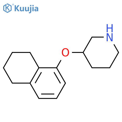3-(5,6,7,8-Tetrahydronaphthalen-1-yloxy)piperidine structure