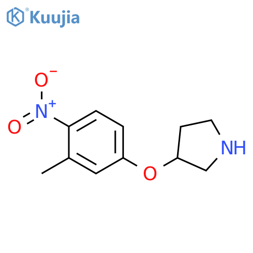 3-(3-Methyl-4-nitrophenoxy)pyrrolidine structure