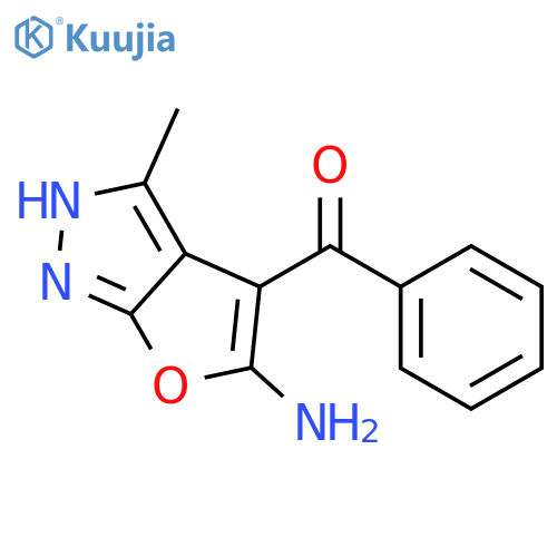 Methanone, (5-amino-3-methyl-1H-furo[2,3-c]pyrazol-4-yl)phenyl- structure