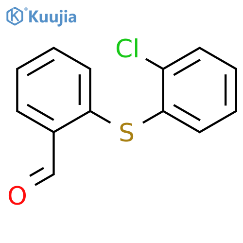 2-(2-CHLOROPHENYLTHIO)BENZALDEHYDE structure