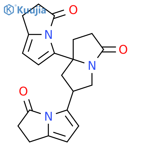 1,1',1'',2,2',2''',6,7-Octahydro[5,6':7'a(5'H),5''-ter-3H-pyrrolizine]-3,3',3''-trione structure