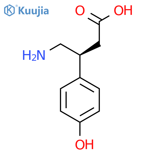 (S)-4-Amino-3-(4-hydroxyphenyl)butanoic acid structure