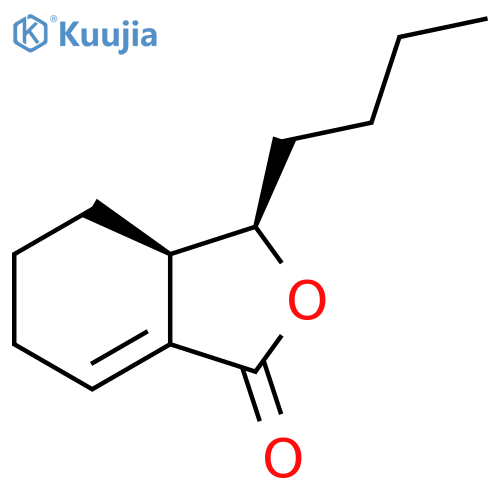 (3R,3aR)-3-butyl-3a,4,5,6-tetrahydro-3H-2-benzofuran-1-one structure
